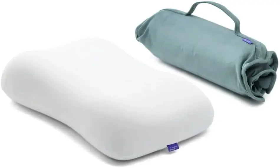 Compact Memory Foam Travel Pillow for Deep Sleep, Portable Support for Hotels and Camping Peaceful Pleasures Health and Wellness United States