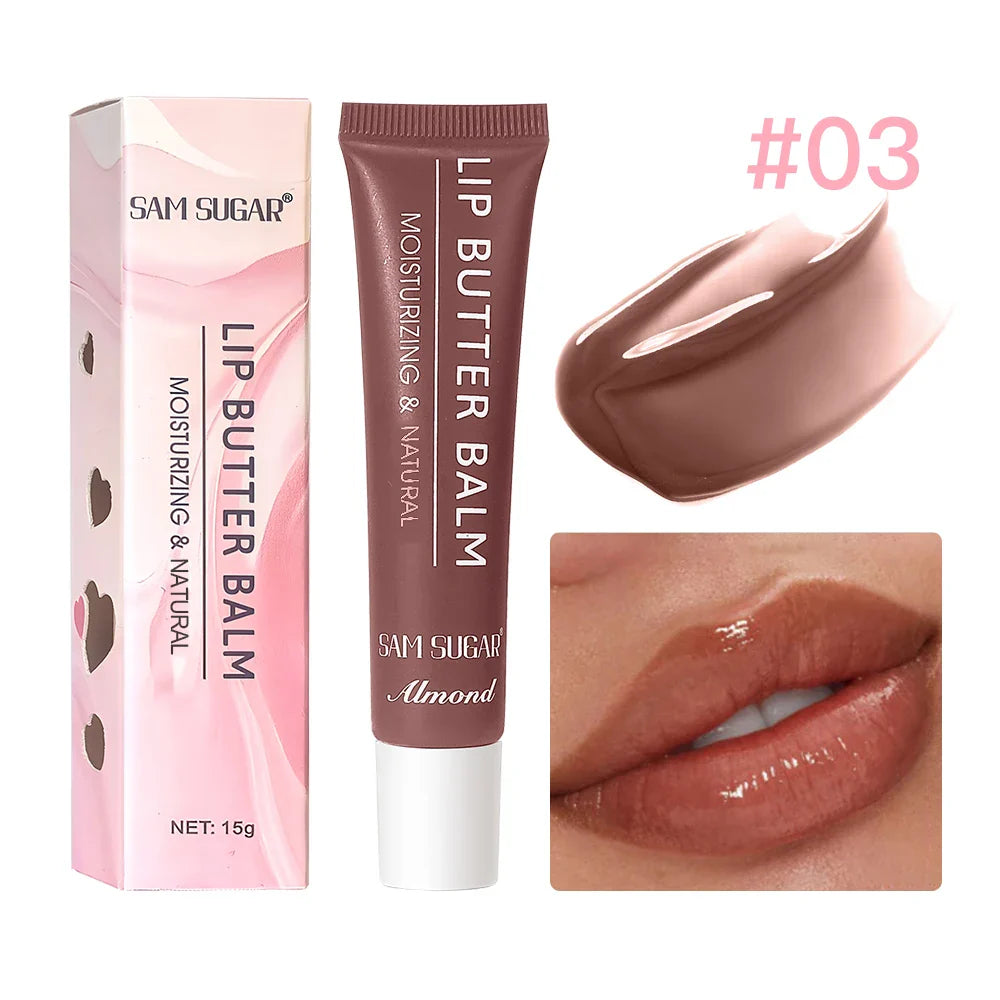 SAM SUGAR Hydrating Lip Butter Balm | Mirror Shine 5 Colors