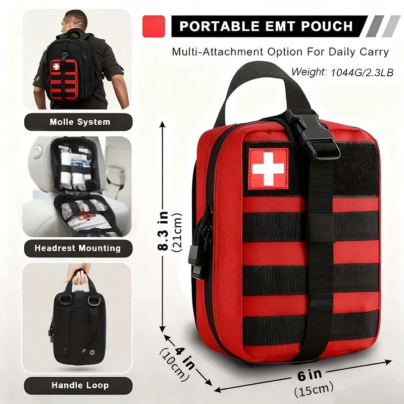 363pcs Survival Kits Camping Equipment Supplies Emergency, Portable Self-defense Gift For Camping, Outdoor First Aid Kit Mini Peaceful Pleasures Health and Wellness