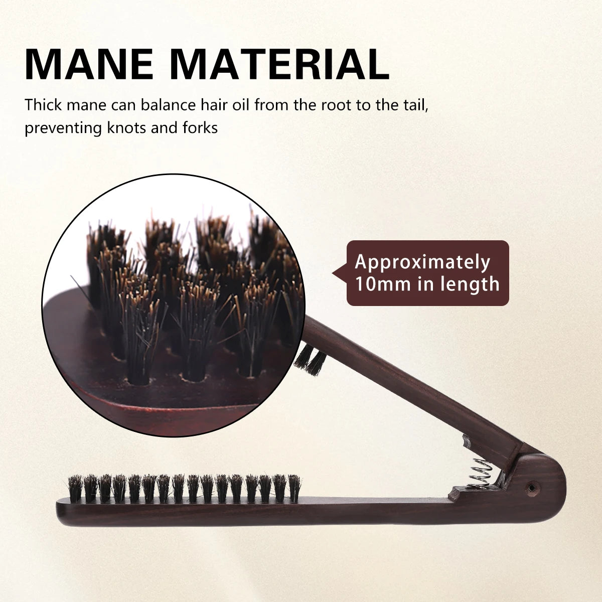 Wooden Hair Straightening Comb Hairdressing Comb, Practical Double Sided Brush Using with Dryer for Making Smoother Peaceful Pleasures Health and Wellness