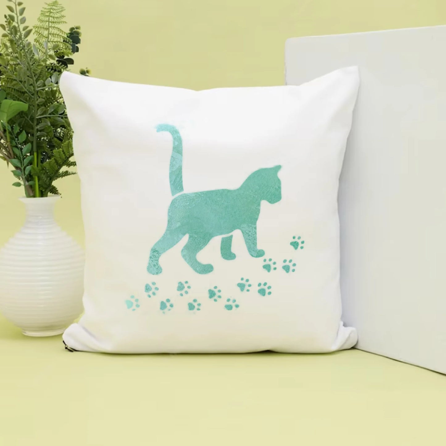 Bview Art Cat-themed DIY Painting 16 PET Stencils Reusable Template