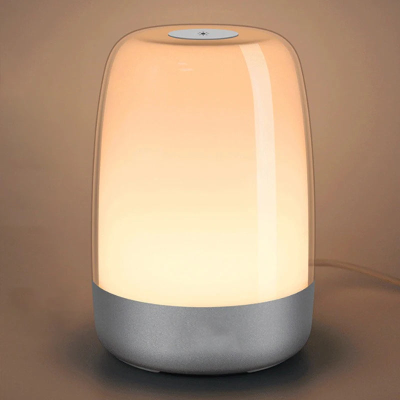 Touch Wake Up Night Light With Sunrise Simulation Alarm Clock Warm White Bedside Lamp Fit For Kid Bedrooms Peaceful Pleasures Health and Wellness