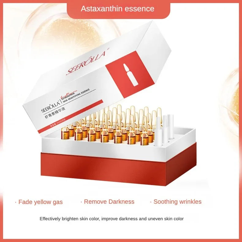 Astaxanthin Collagen Anti-Aging Face Serum Set – 28 Ampoules Peaceful Pleasures Health and Wellness Astaxanthin