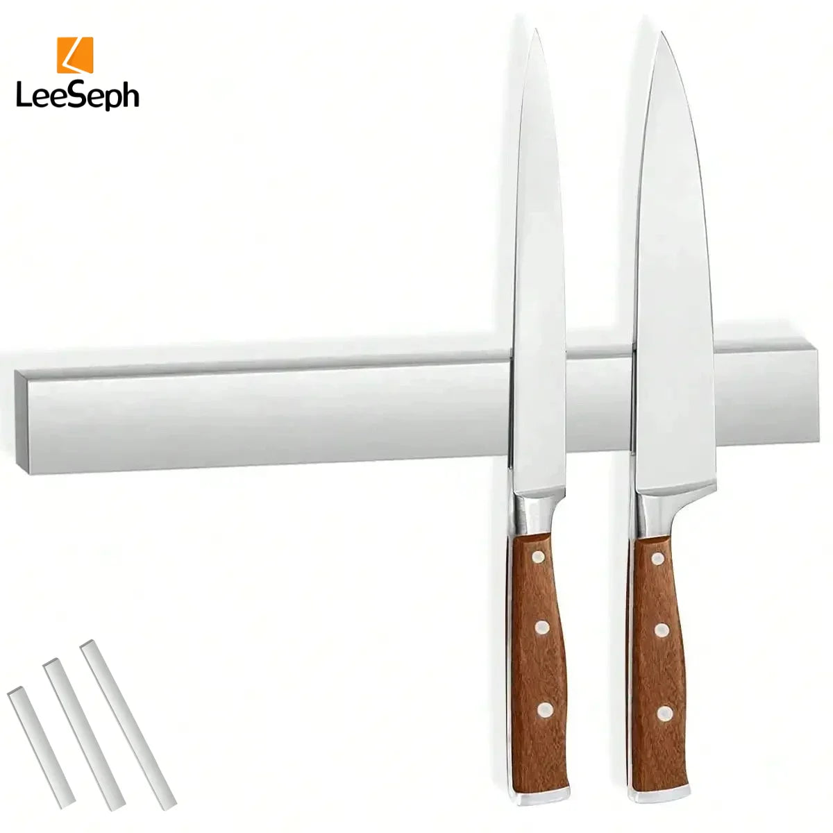 Leeseph Magnetic Knife Holder, Modern Stainless Steel Wall-Mounted Knife Rack, Space-Saving, Perfect for Kitchen Organization Peaceful Pleasures Health and Wellness