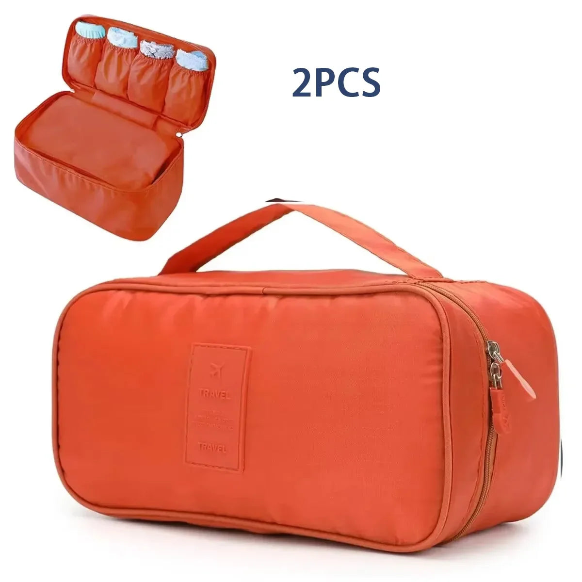 Portable Travel Organizer Bag – Underwear, Bra & Toiletry Case