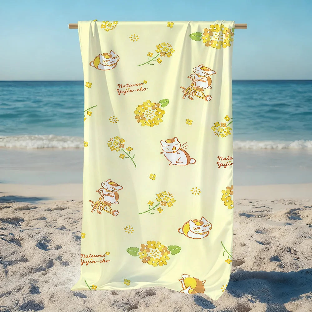 Nyanko-Sensei Natsume's Book of Friends Quick-Dry Beach Towel