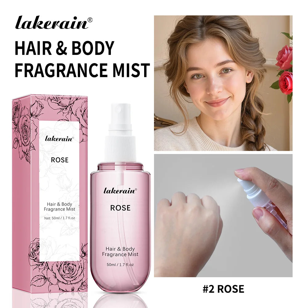 Vanilla Rose Hair & Body Fragrance Mist – 2 Pcs Travel Size