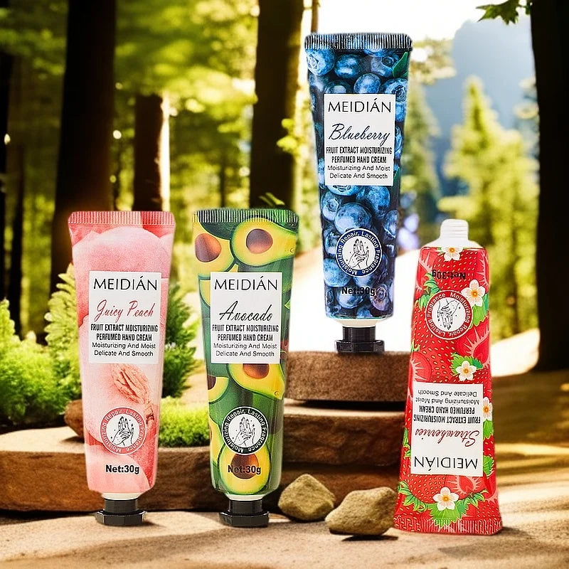 5-Piece Fruit Scented Hand Cream Set – Moisturizing Hand Care