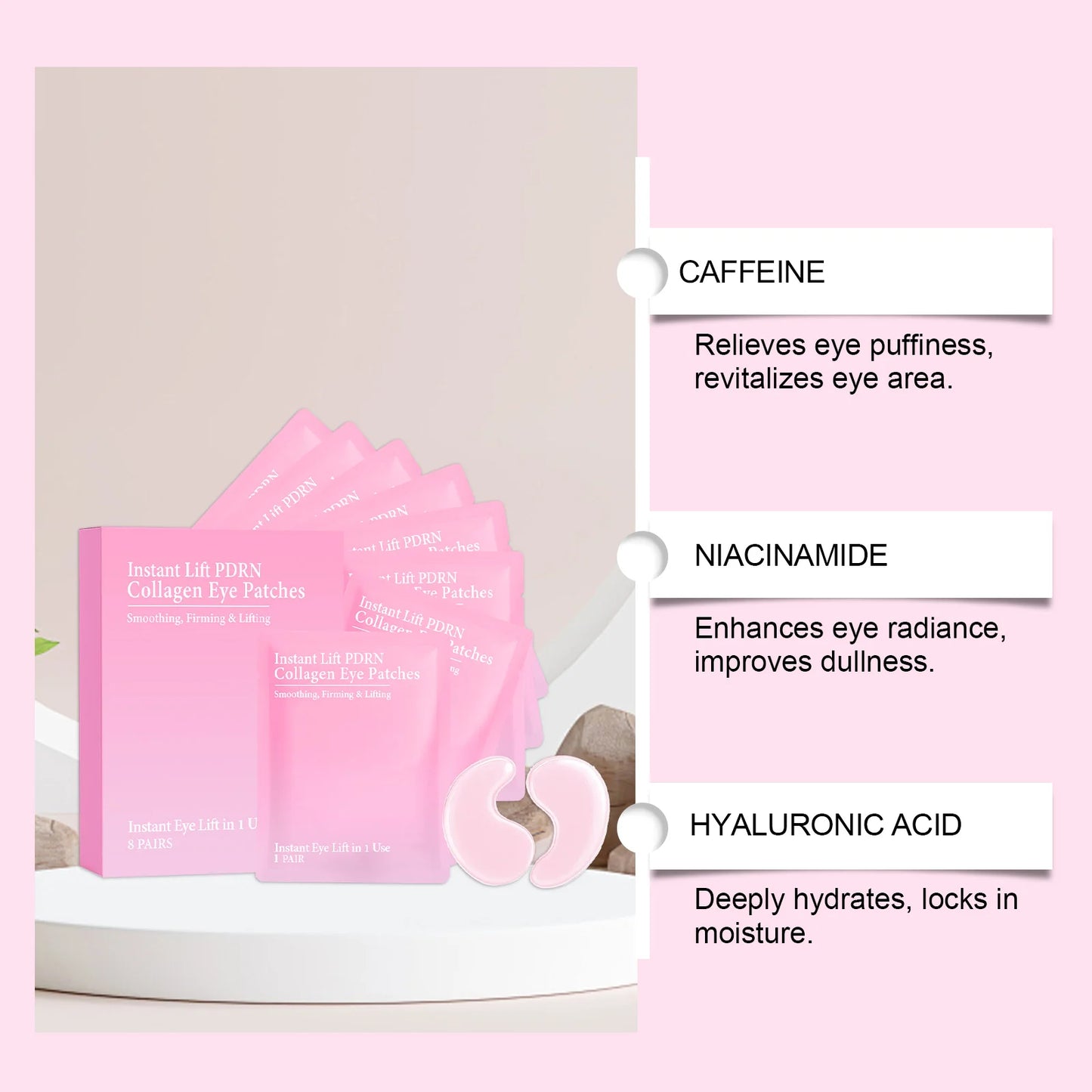Collagen Hydrogel Eye Patches – Dark Circles & Puffiness