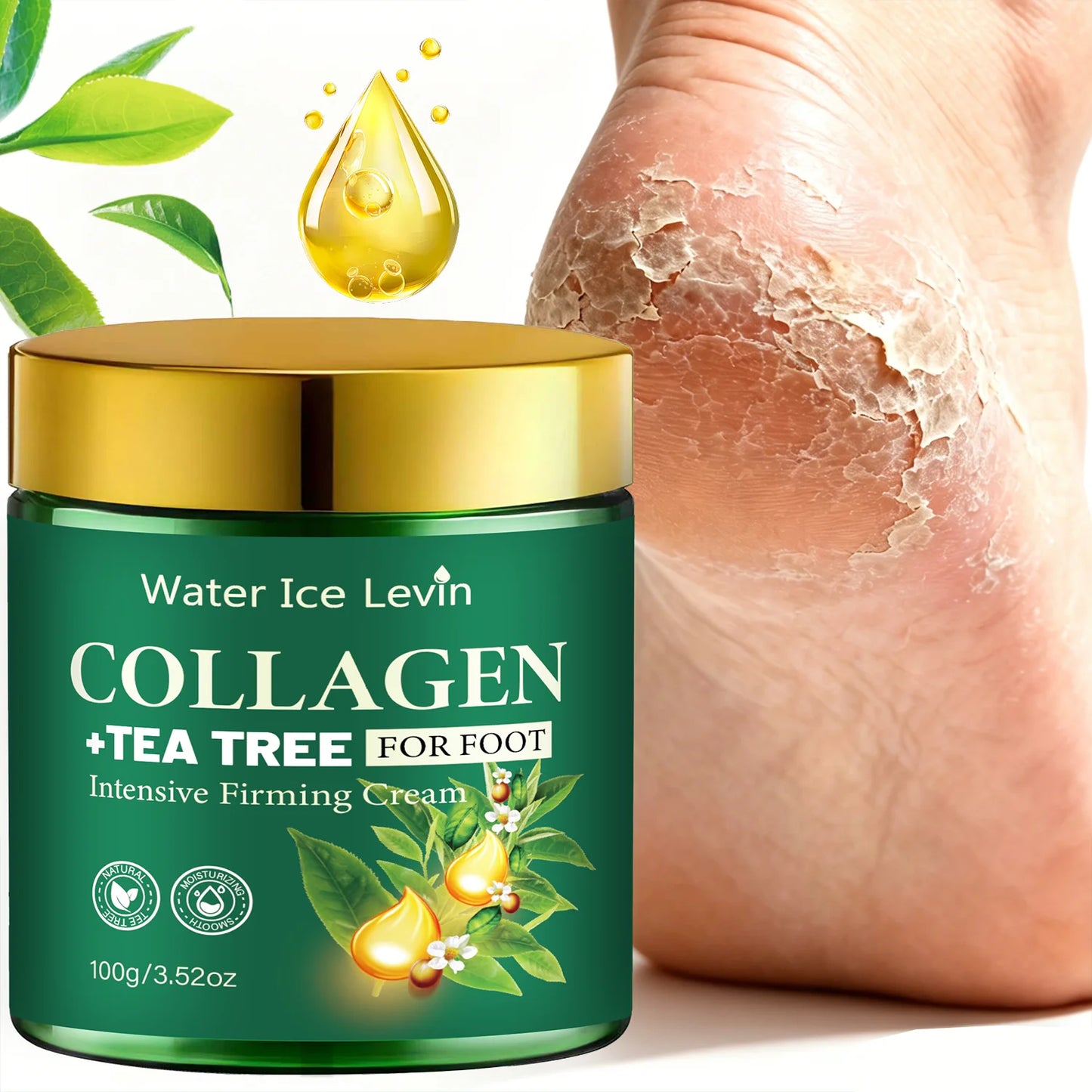 Intensive Foot Cream – Collagen & Tea Tree | Moisturizing