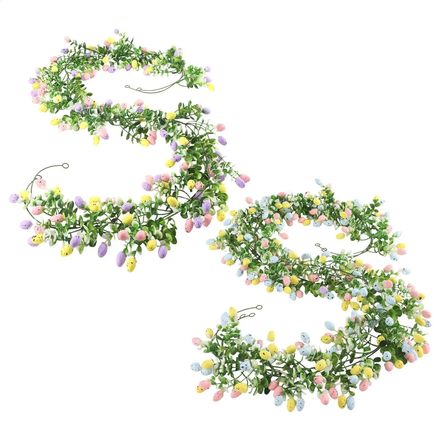 2-Pack Easter Egg Vine Garland – Spring Mantle & Wall Décor