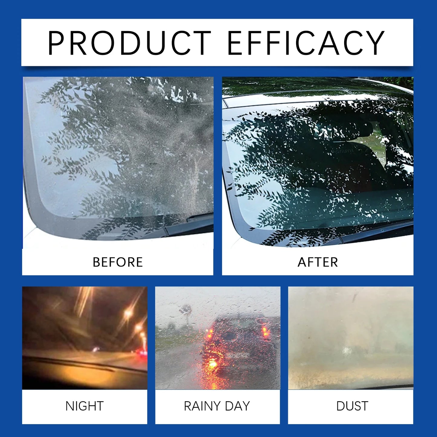 Rayhong Windshield Washer Fluid – Anti-Fog Oil Film Remover
