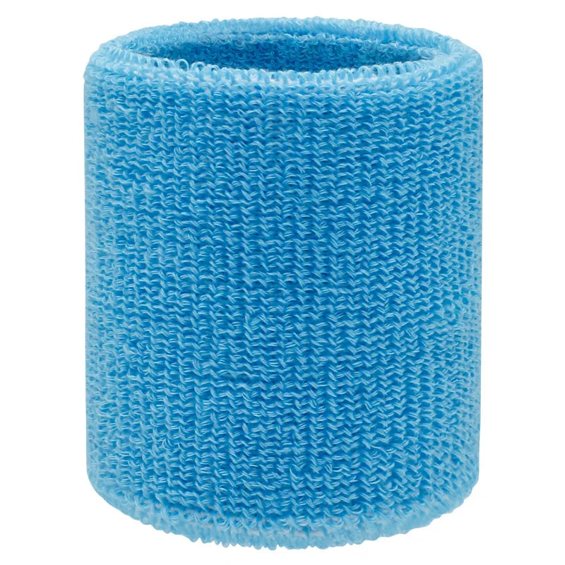 1 pcs Sweat-Absorbing Sports Wrist and Elbow Guard with Towel Wristband - Protector Sweatband Gym Wrist Guard, Fit Up To 100kg Peaceful Pleasures Health and Wellness Sky Blue