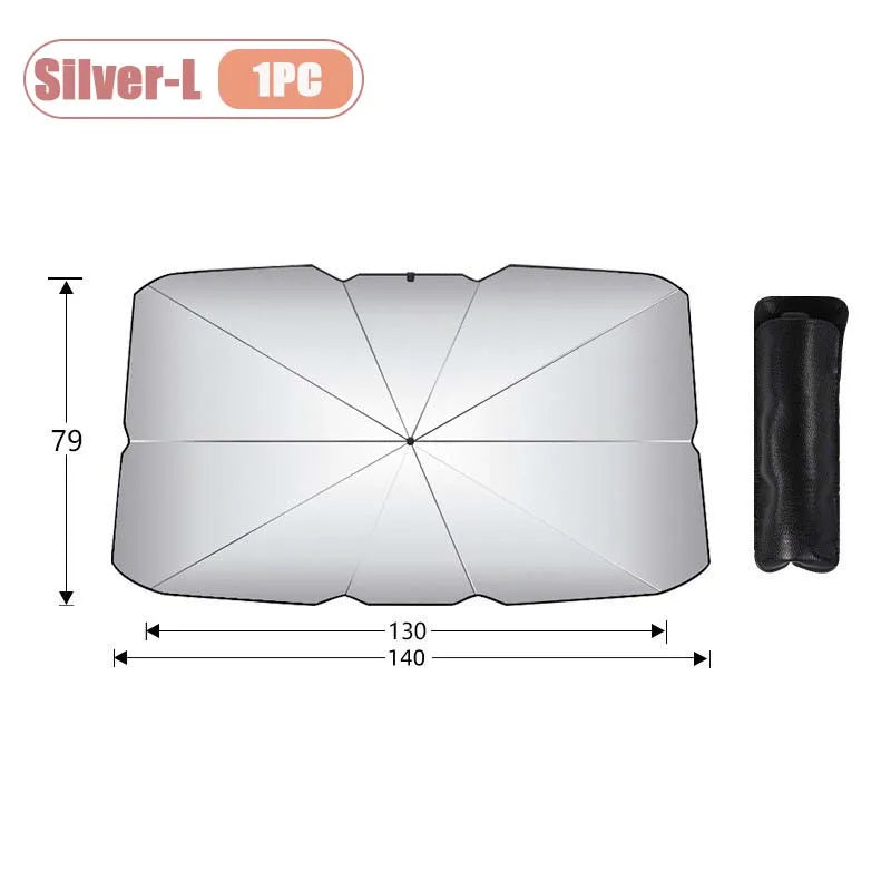 Foldable Car Windshield Sunshade for SUV, Sedan & Van