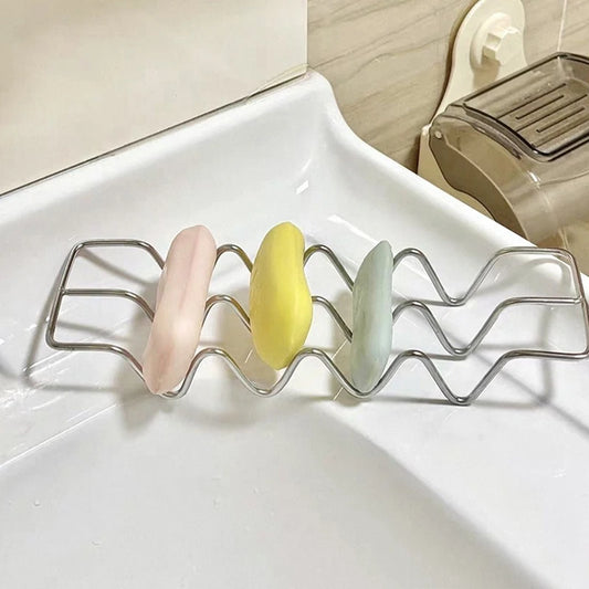 Stainless Steel Soap Rack – Countertop & Wall Soap Holder Soap Rack Holder Peaceful Pleasures Health and Wellness