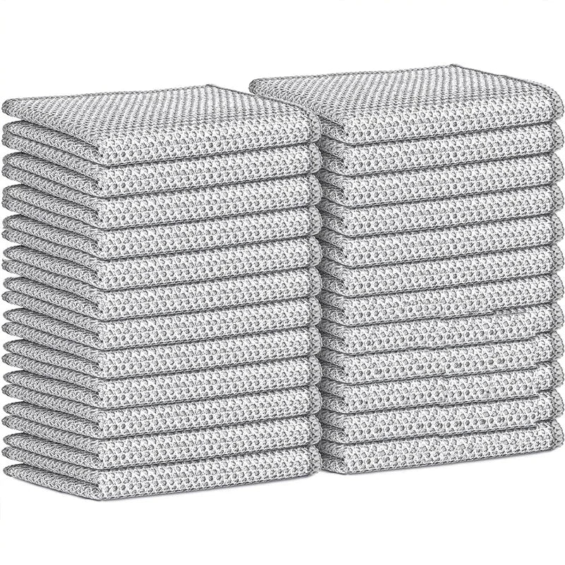 Steel Wire Scrubbing Cloths – Double Layer Kitchen Cleaning Pads 5pc
