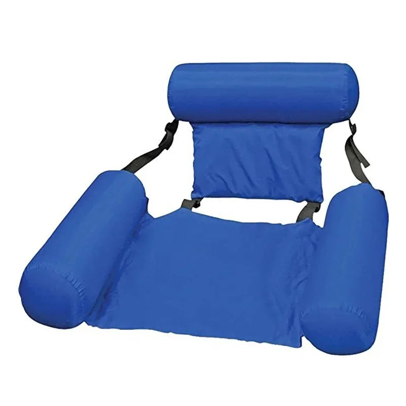 Adult Inflatable Pool Lounge Chair – Armrests & Headrest