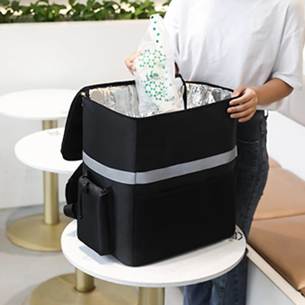 Insulated Delivery Backpack - Thermal Food Delivery Bag for Riders, 30L Large Capacity Takeout & Grocery Backpack Peaceful Pleasures Health and Wellness