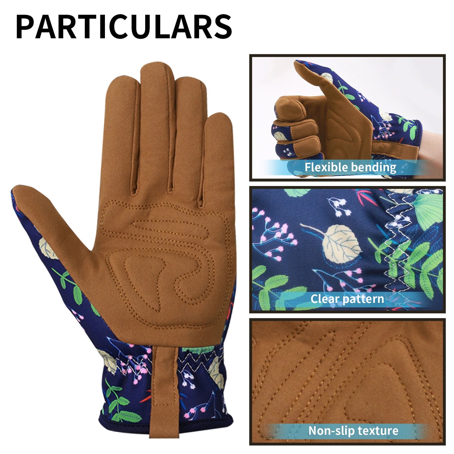 1 Pair Gardening Weeding Working Protective Glove Microfiber Leather Thorn Proof for Digging Planting Pruning Professional Safe Peaceful Pleasures Health and Wellness
