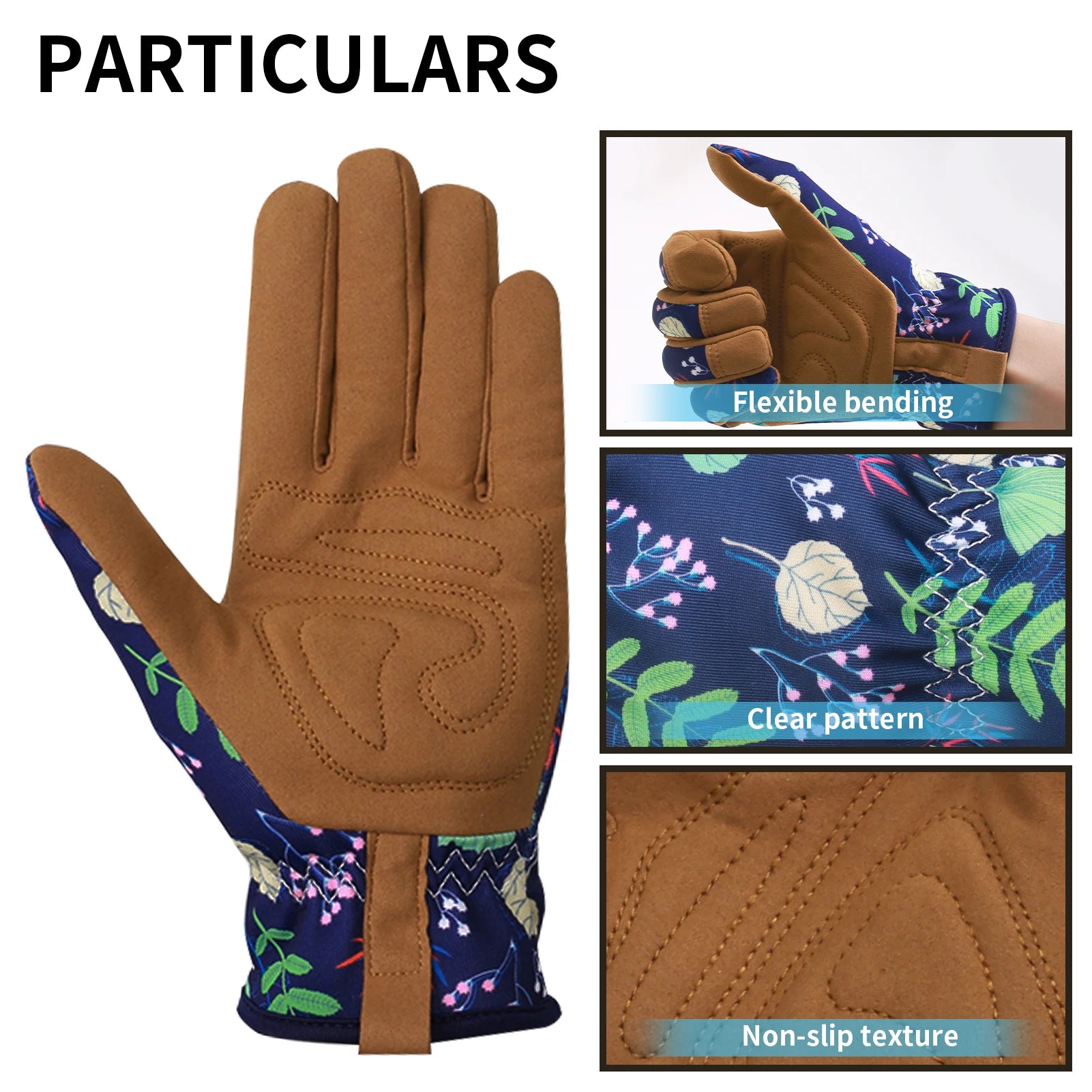 1 Pair Gardening Weeding Working Protective Glove Microfiber Leather Thorn Proof for Digging Planting Pruning Professional Safe Peaceful Pleasures Health and Wellness