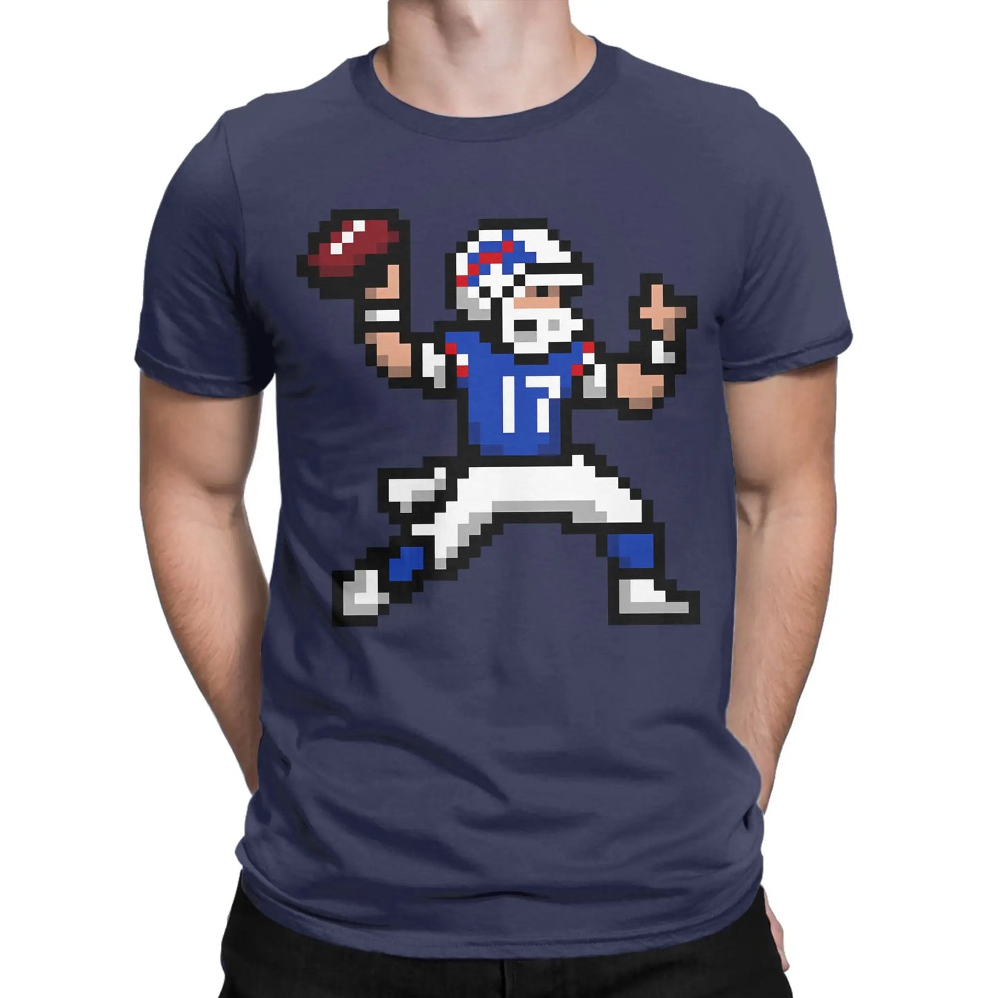 Josh Allen Cotton T-Shirt For Men Beach Y2K Funny T Shirts O Neck Trendy Cool Tees Plus Size Print Tops Peaceful Pleasures Health and Wellness