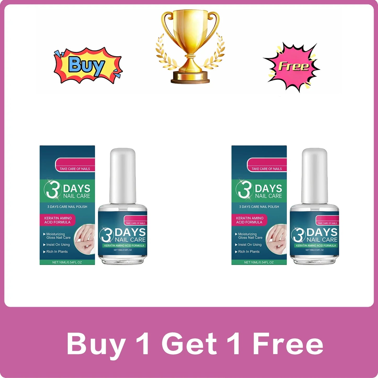 3-Day Nail Repair & Nourishing Oil – Moisturizing Cuticle Treatment