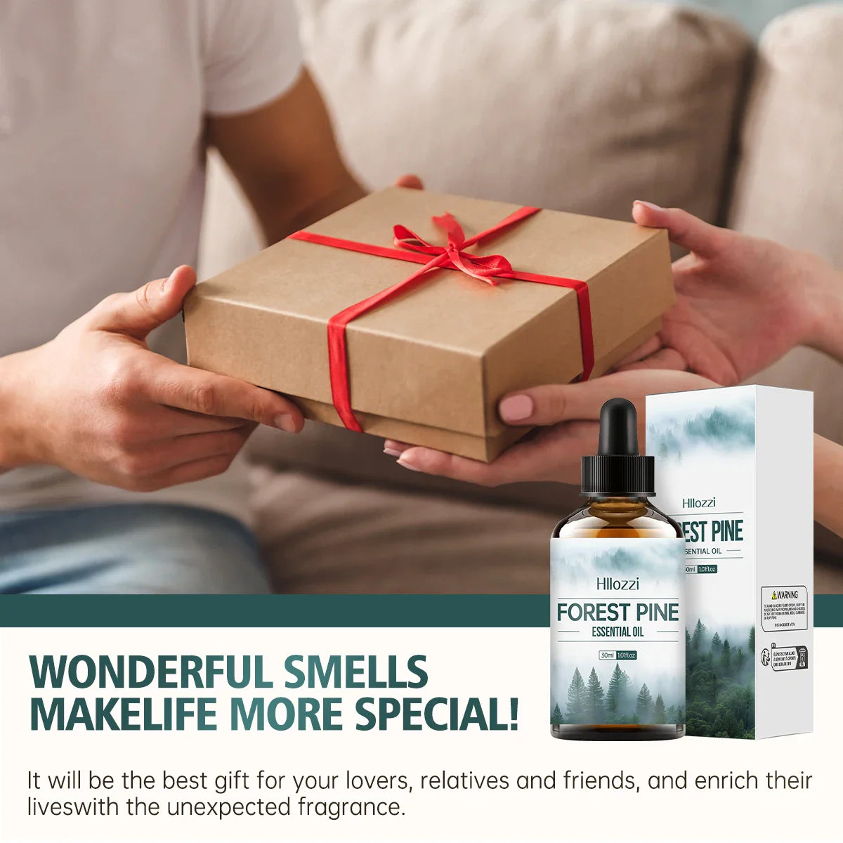 Hllozzi Forest Pine Essential Oil – Diffuser & Massage Blend