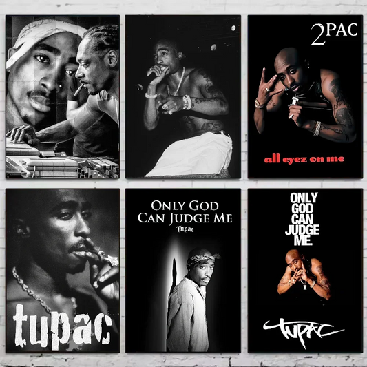2Pac Minimalist Canvas Poster | Hip-Hop Wall Art Decor Canvas Wall Art Peaceful Pleasures Health and Wellness