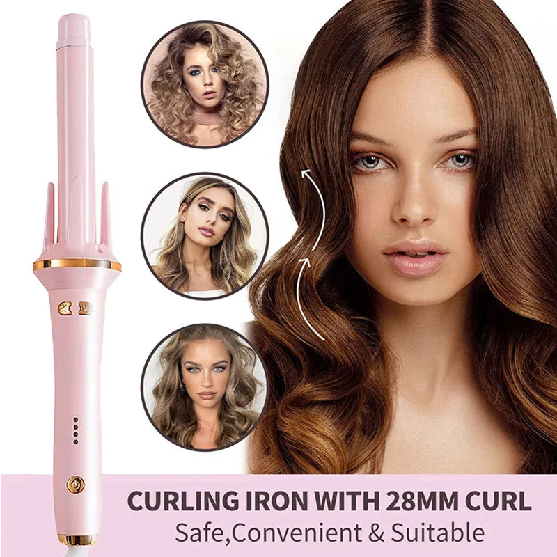 Automatic Curler Negative Ion Lazy Person Large Curling Wave Perm Household Type Portable Electric Ceramic Spin Curling Iron Peaceful Pleasures Health and Wellness