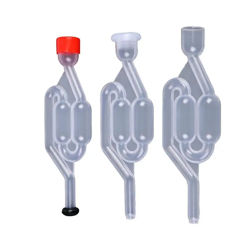 New 2/4Pcs Homebrew Bubble Airlock Carboys Stopper & Fermenter Seal Valve With Food Grade Grommets S-Shape Airlocks Peaceful Pleasures Health and Wellness