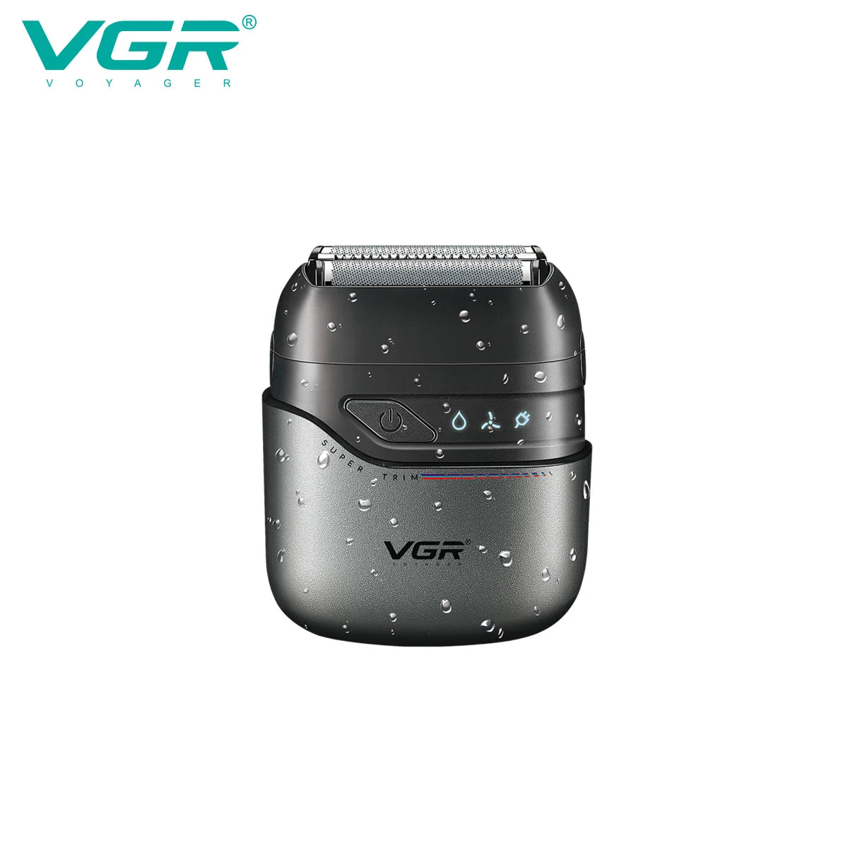 VGR Mini Double Head Shaver, Reciprocating Head, Men's Shaver, Apply to Face, Scrape White Hair, Cleaning and Trimmer V-379 Peaceful Pleasures Health and Wellness