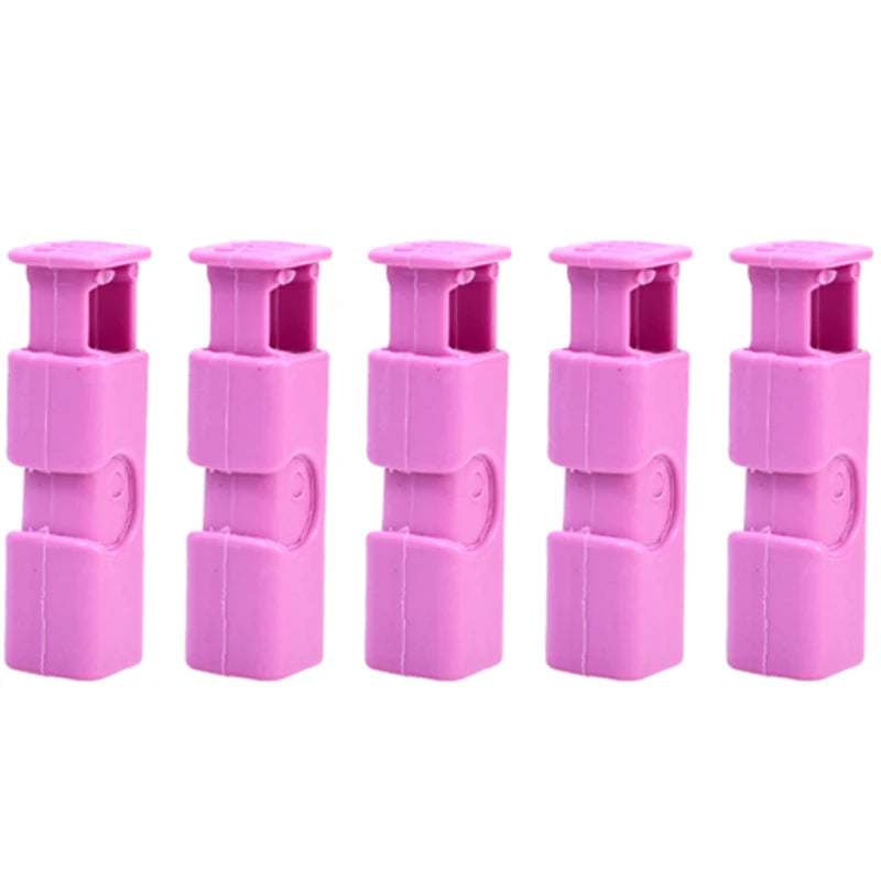 Snack Moisture Proof Sealing Clip Bread Bag Preservation Clip Plastic Bag Sealing Clip Milk Powder Bag Sealing Clips Practical Peaceful Pleasures Health and Wellness 5pcs pink