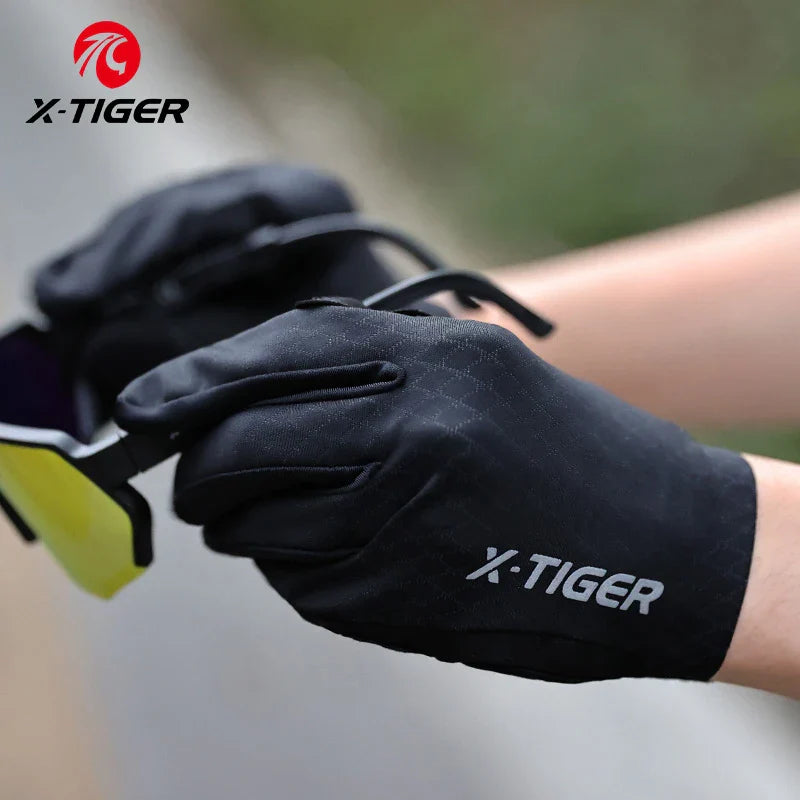 X-TIGER Full Finger Cycling Gloves – Touchscreen & Non-Slip