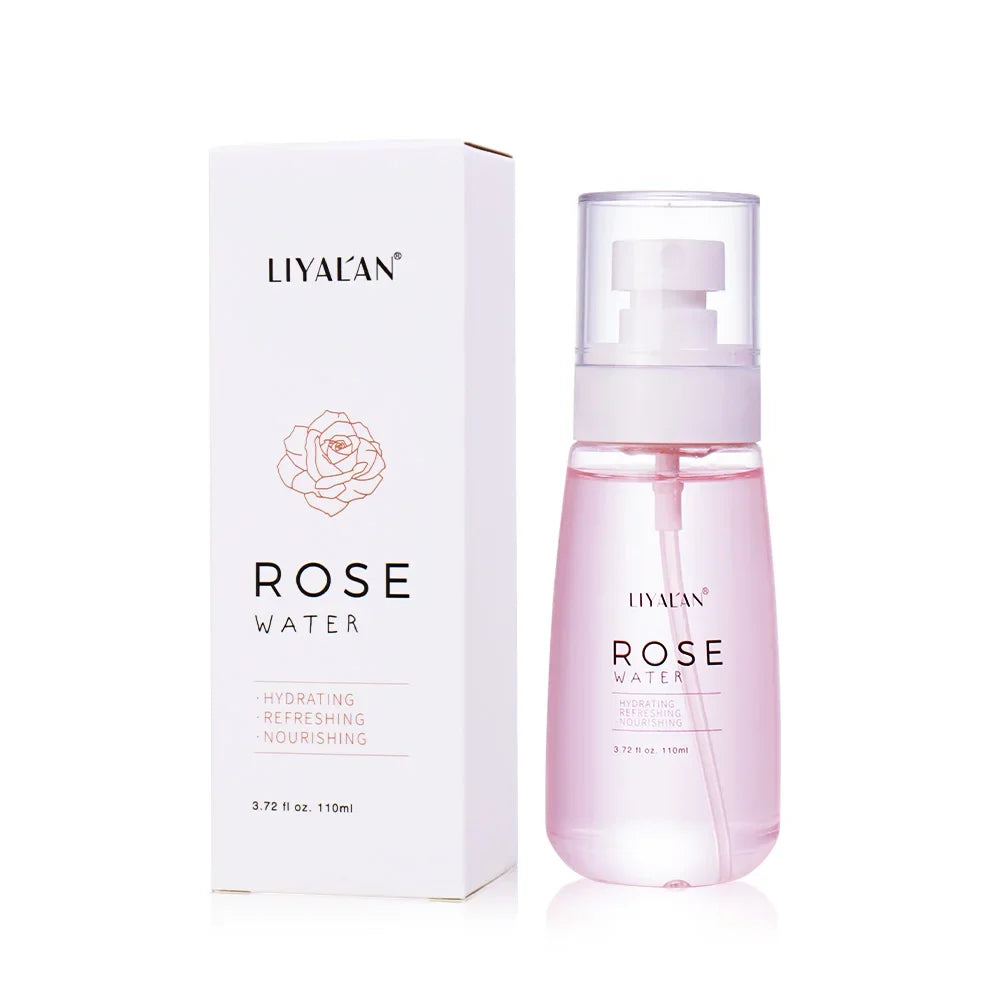 LIYALAN Rose Water Toner – Hydrating Facial Mist 110ml Peaceful Pleasures Health and Wellness Rose Water China Mainland 110ml