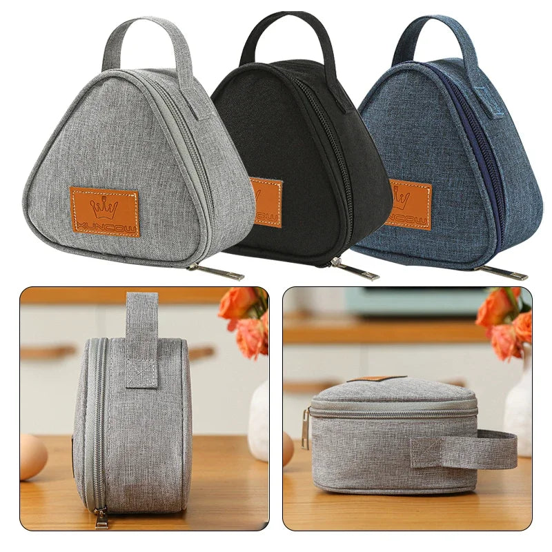 Cute Triangular Insulated Bags Outdoor Snack Pack Lunch Camping Keep Fresh Bento Box Insulated Bags For work and kid's school Peaceful Pleasures Health and Wellness