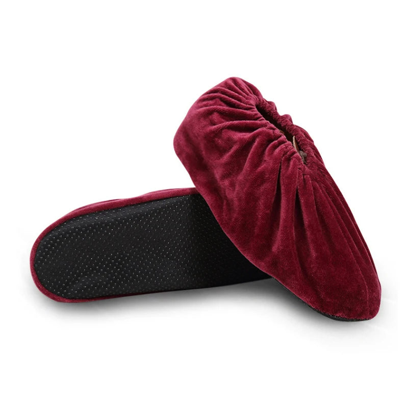 Kids Reusable Non-Slip Flannel Shoe Covers | Boys & Girls