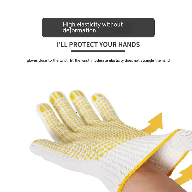 1/3/5 Pairs Work Gloves With Anti Slip Grip, PVC Dots Safety Cotton Protection ,For Painter, Mechanic Industrial Construction Peaceful Pleasures Health and Wellness