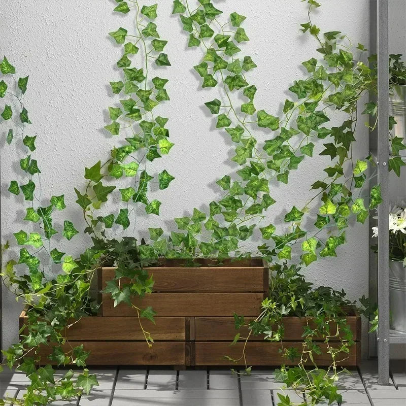 Artificial Ivy Leaf Garland Vine | Silk Wall Hanging Decor