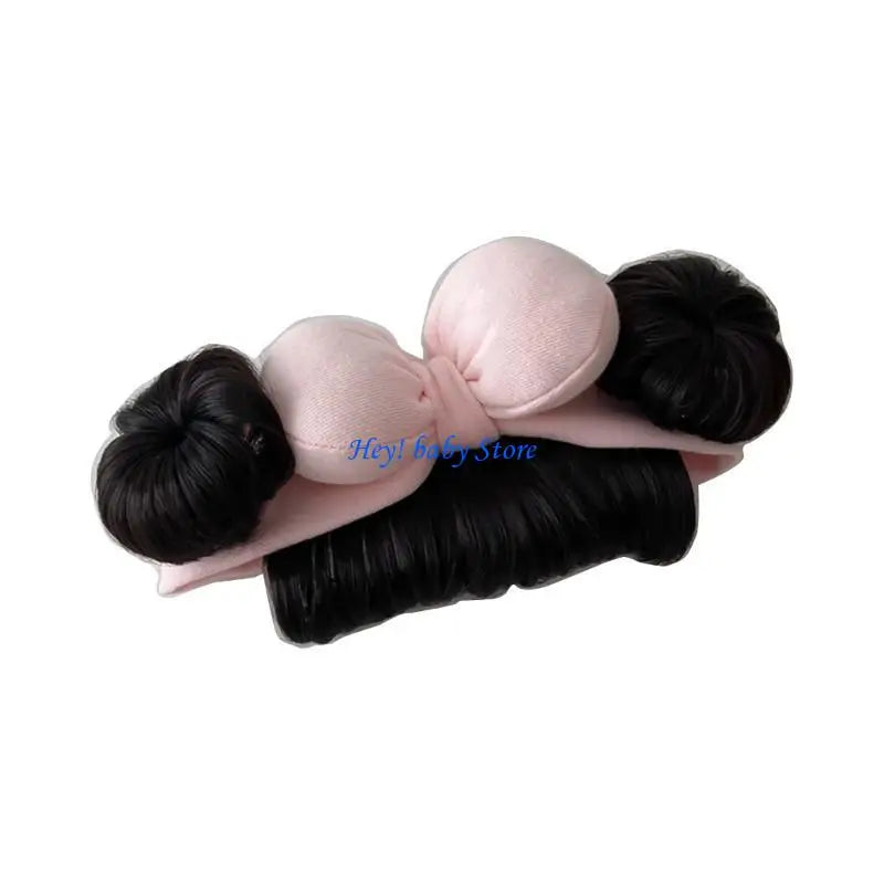 Baby Girl Bowknot Bun Headband | Cute Hair Accessory 0–2 Yrs