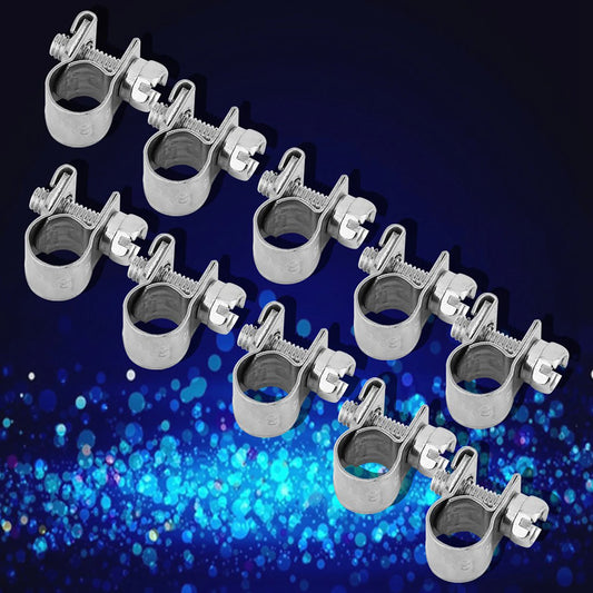 Stainless Steel Mini Fuel Line Pipe Hose Clamp Clip 6mm‑20mm Optional Size Hose Clamp Hose Clips Pipe Clip Hose Fastener Peaceful Pleasures Health and Wellness