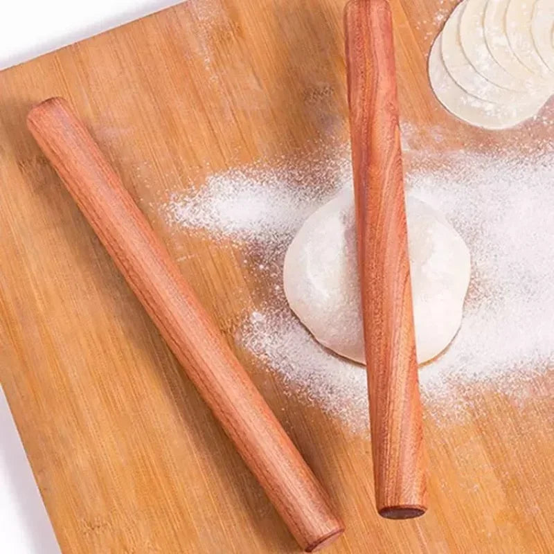 25/30/50/60cm Natural lacquerless rolling pin solid wood Baking Dumpling Pie Pastry Noodles Ebony Wood Rolling Pin Baking tools Peaceful Pleasures Health and Wellness