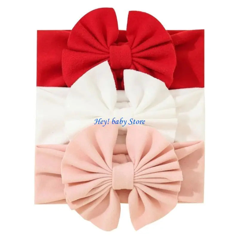 Baby Girls Turban Headbands | Soft Newborn Hair Wrap 3-Pack