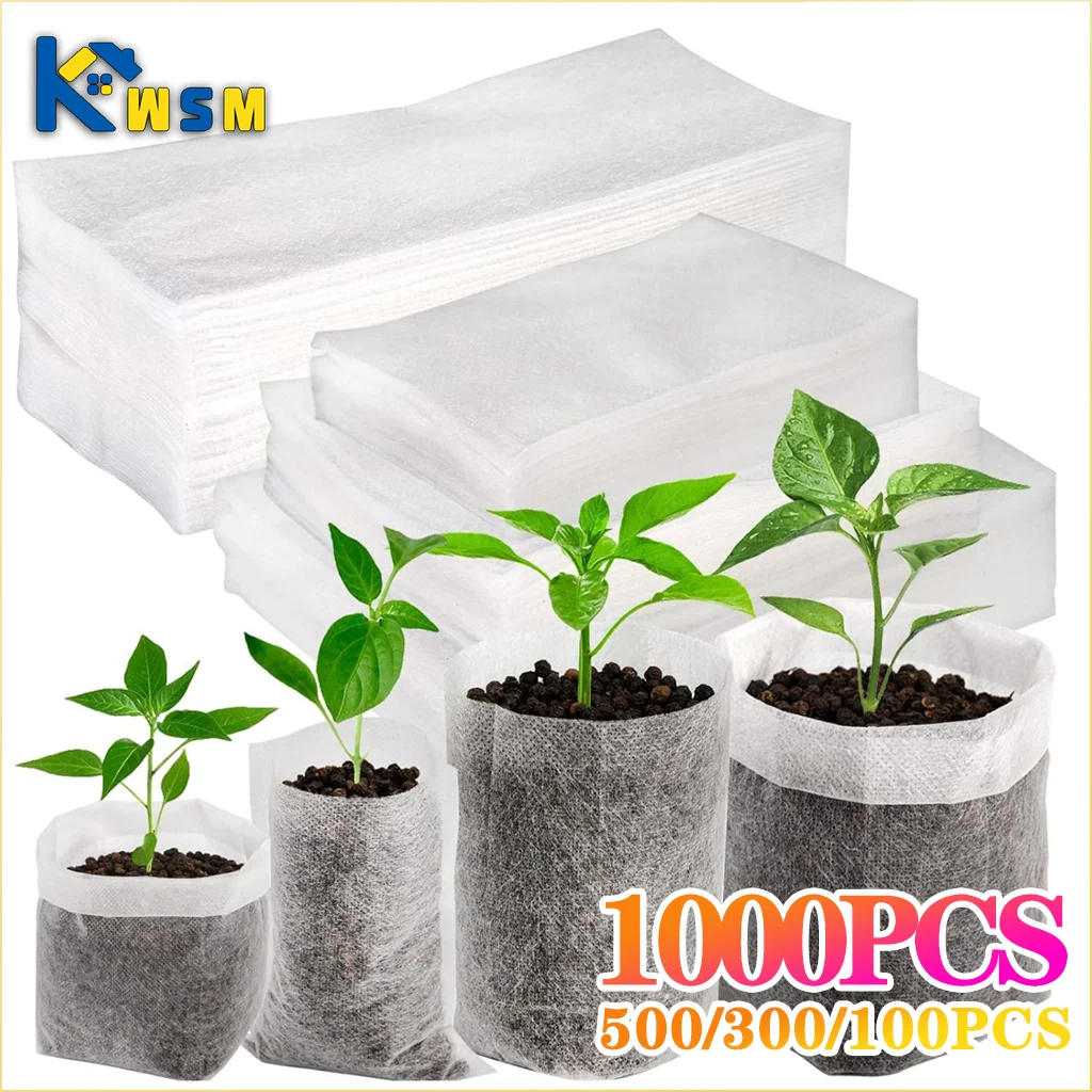 Fabric Plant Seedling Bags 100–1000PCS | Eco Nursery Pots