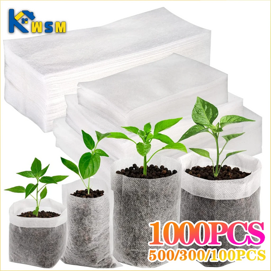 Fabric Plant Seedling Bags 100–1000PCS | Eco Nursery Pots Fabric Nursery Bags Oasis Select
