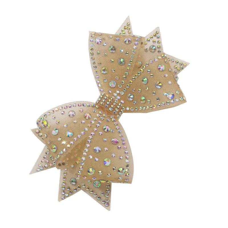 Rhinestone Bow Shoe Clips – Mesh Diamond Wedding Buckles