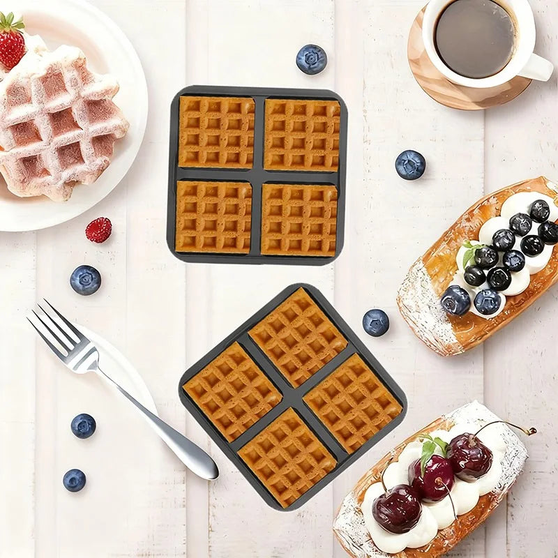 Silicone Air Fryer Biscuit & Waffle Mold Set – Non-Stick Tray