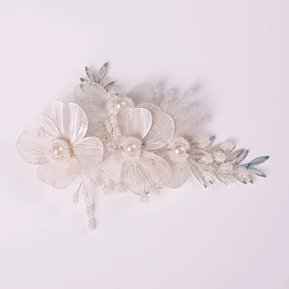 Handmade Wedding Headpieces Pearl Decoration Hair Band for Women Girls Bridal Bridesmaid Wedding Hair Decoration Peaceful Pleasures Health and Wellness