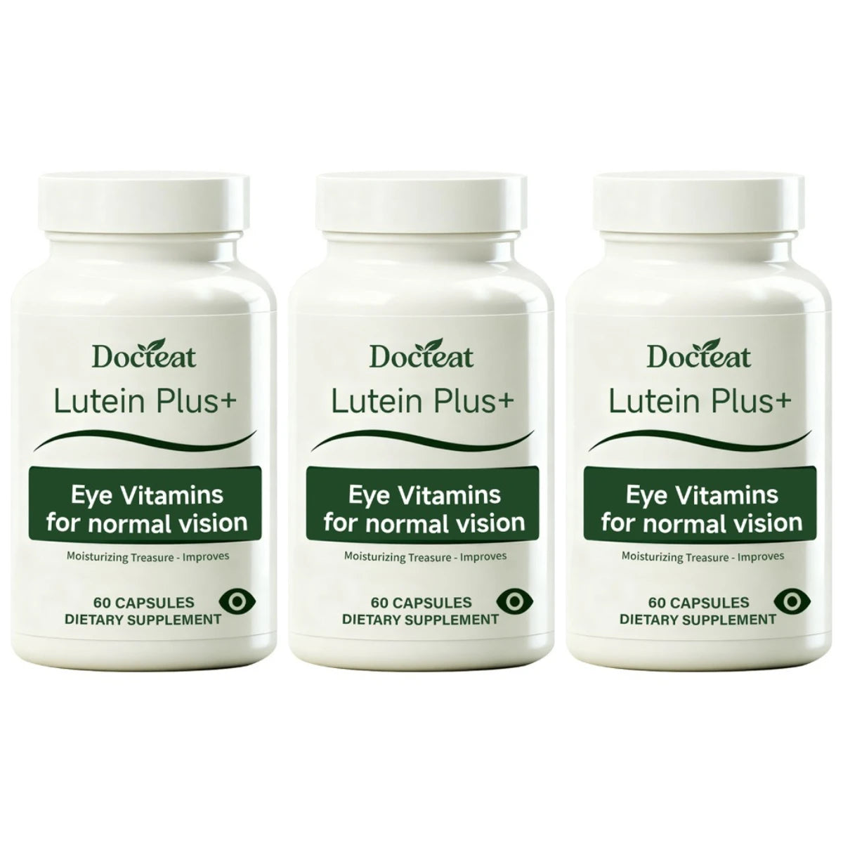 Docteat Lutein Eye Vitamins 60 Caps | Zeaxanthin, Zinc, C & E