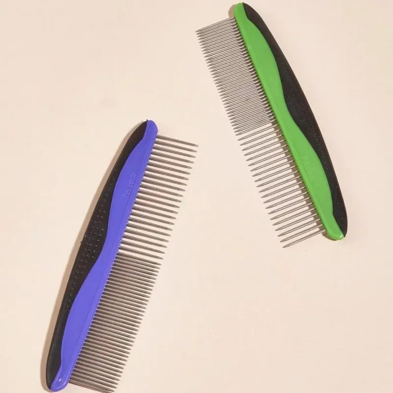 Stainless Steel Dog & Cat Grooming Comb | Detangling Massage Pet Grooming Comb Peaceful Pleasures Health and Wellness
