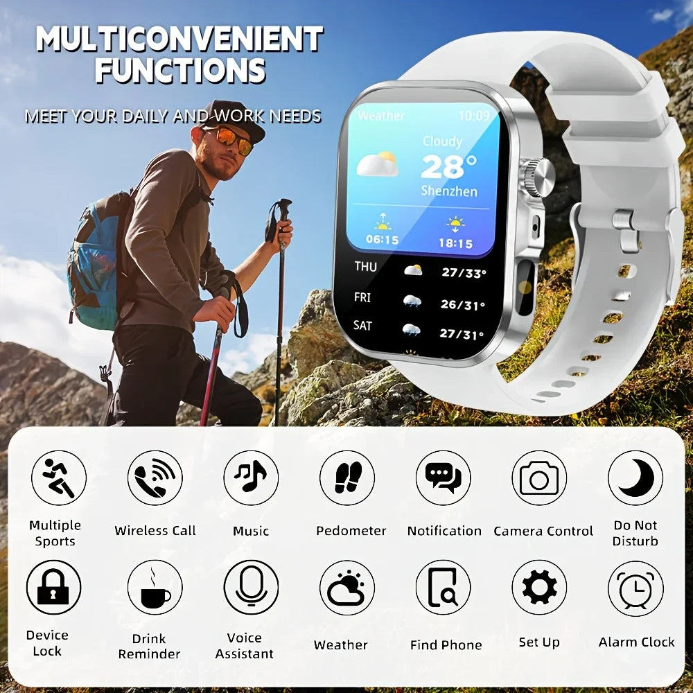 ERUN Premium Smart Watch – GPS, Sports Modes & Alexa